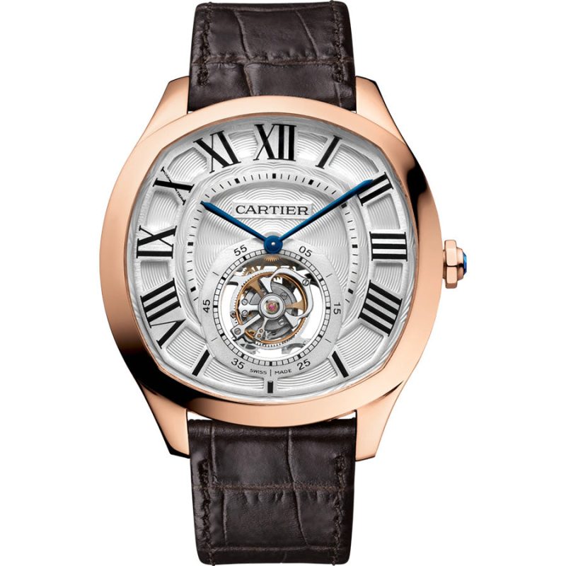 Cartier Drive de Cartier 47mm White Galvanized Guilloche Dial WHNM0003
