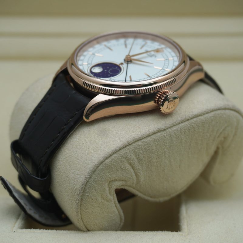 Rolex Cellini Moonphase 2023 Rose Gold 50535 White Dial