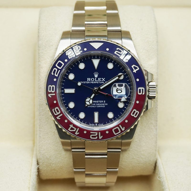 Rolex GMT-Master II "Pepsi" 40mm 126719 BLRO White Gold Blue Dial