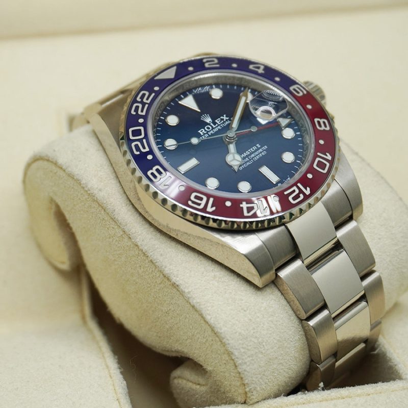 Rolex GMT-Master II "Pepsi" 40mm 126719 BLRO White Gold Blue Dial
