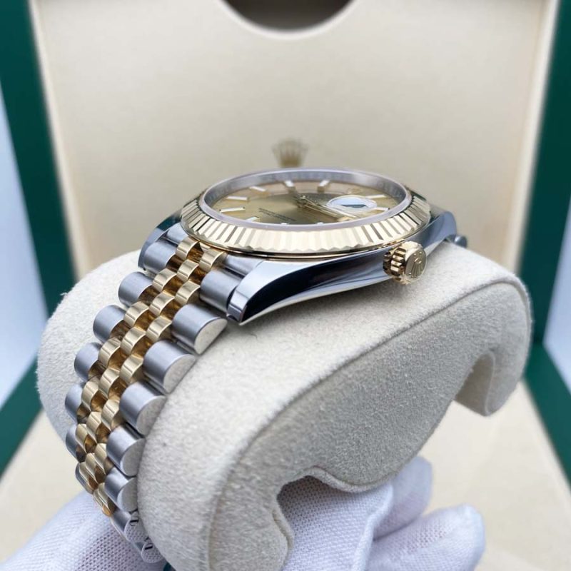 Rolex Datejust 41mm Champagne Dial Fluted Bezel 126333