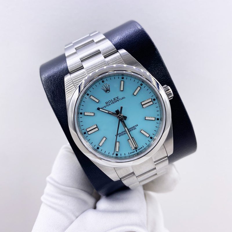 Rolex Oyster Perpetual "Tiffany" 41mm 124300 Blue Dial