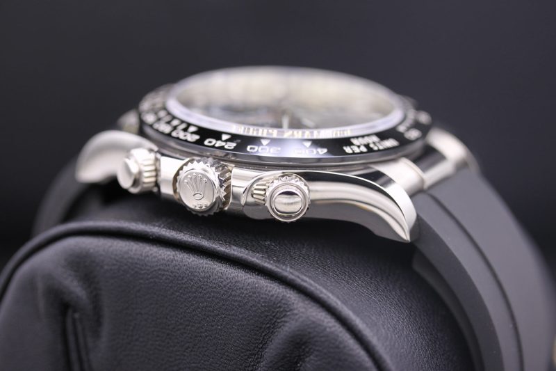 Rolex Daytona 40mm Oyster Flex 116519LN White Gold Steel Black Dial