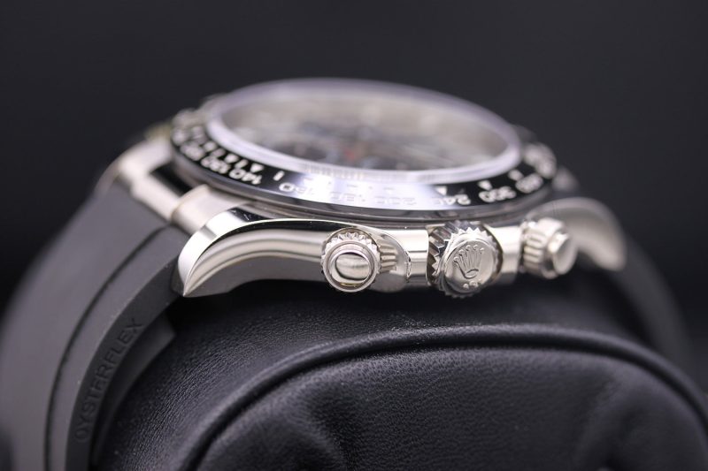 Rolex Daytona 40mm Oyster Flex 116519LN White Gold Steel Black Dial