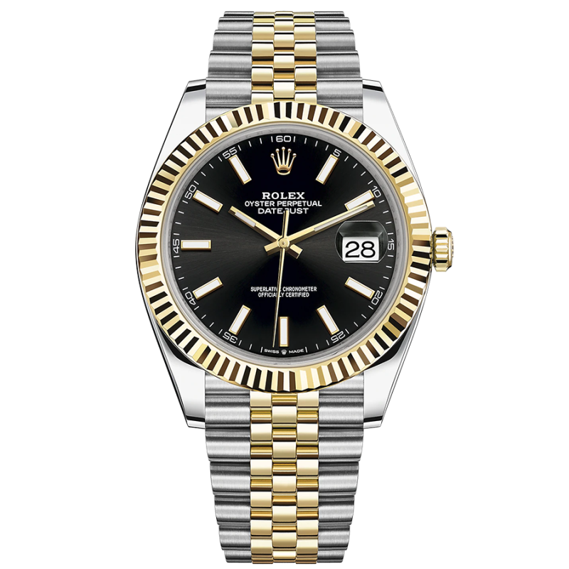 Rolex Datejust 41mm Black Dial Fluted Bezel 126333