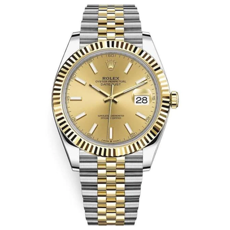 Rolex Datejust 41mm Champagne Dial Fluted Bezel 126333
