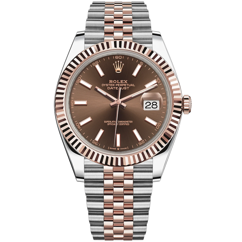 Rolex Datejust 41mm Chocolate Dial Fluted Bezel 126331