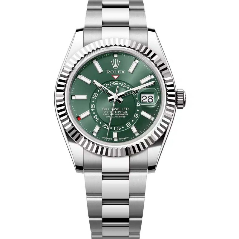 Rolex Sky-Dweller 336934 Green Dial Oyster Bracelet Stainless Steel