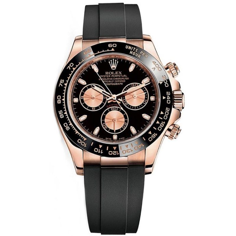 Rolex Daytona 40mm Oyster Flex 116515LN BKPOF Black Dial